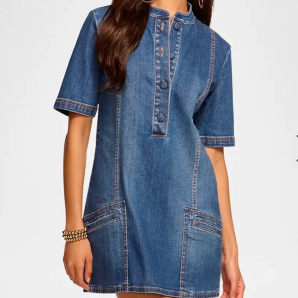 Ramy Brook Skylar Denim Mini Dress -- Size 25 -- NWT Ramy Brook Skylar Denim Mini Dress -- Size 25 -- NWT